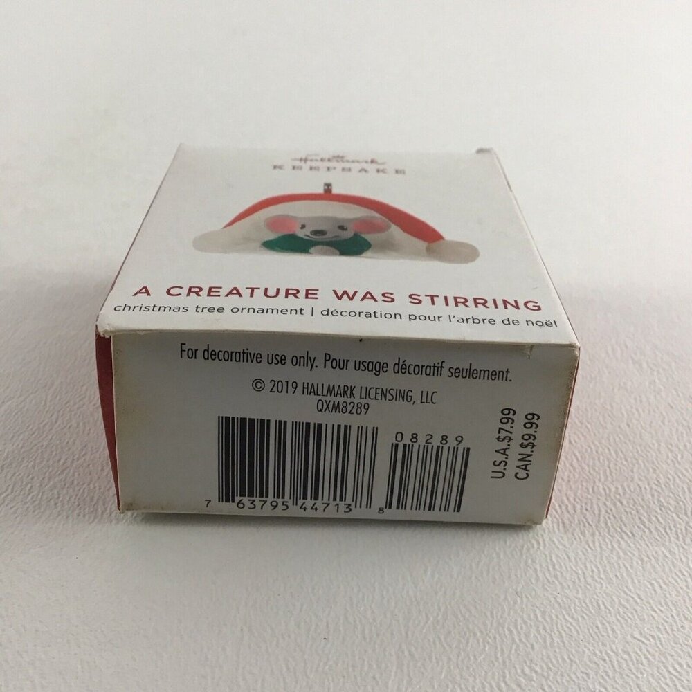 Hallmark Keepsake Miniature Christmas Ornament #6 A Creature Was Stirring 2019 - Picture 2 of 6